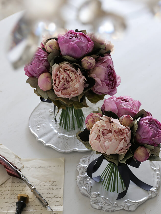 ピンク 紫芍薬 アイスフラワーブーケ フランスやヨーロッパの輸入雑貨 家具 インテリアの通販 サラグレース