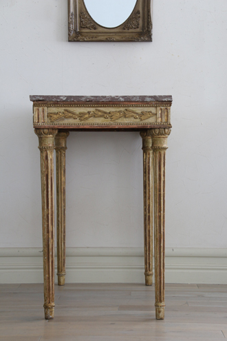 Gustavian Antique マーブルトップテーブル - サラグレース